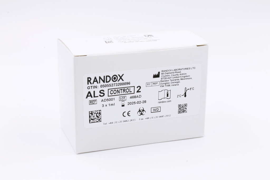 Control Aldolasa Nivel 2. Randox (UK).
