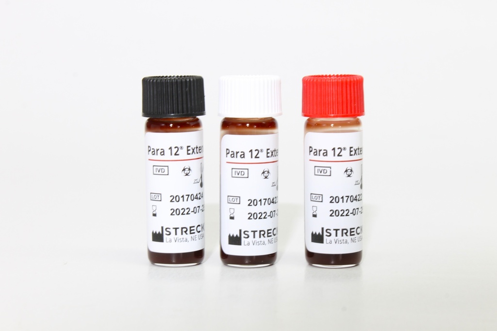 Control Hematología para 12 Extend. 3 Niveles . Streck (USA).