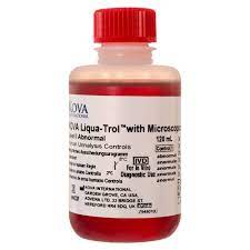 Control Uroanalisis Kova Liqua Trol Nivel 1 (Anormal). Kova Intl (USA).