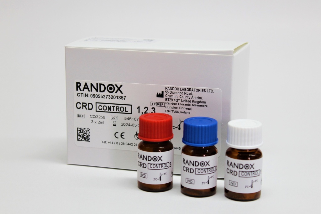 Control Trinivel Cardiaco Randox (UK).