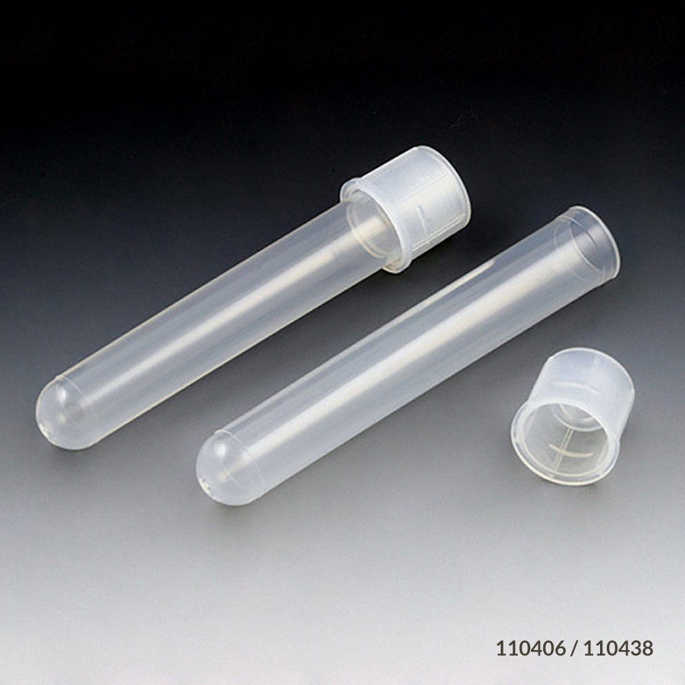 Tubo para Cultivo. Estéril. Tapa Posición Dual PP 12X75 mm, 5.0 ml. Globe Scientific (USA).