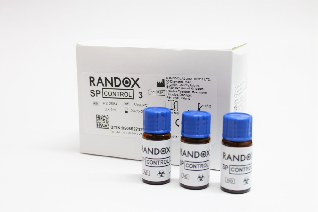 Control Proteínas Específicas Nivel 3 (Líquido) Randox (UK).