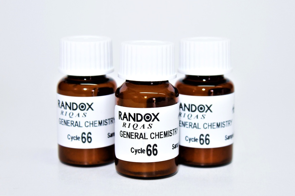 Control de Calidad Externo RIQAS Quimica Clinica. 17 Mensurandos. Rep. 15. Randox (UK).