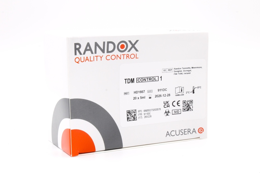 Control Drogas Terapeuticas Nivel 1. Randox (UK)