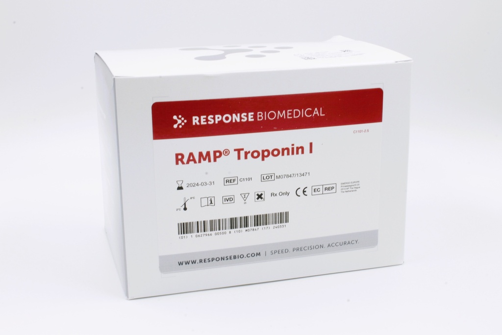 Kit Ramp® para Troponina I. Response Biomedical (Canada).