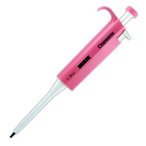 Pipeta Automática Variable 0,5 - 10 ul (Color Rosa). Globe Scientific (USA). 