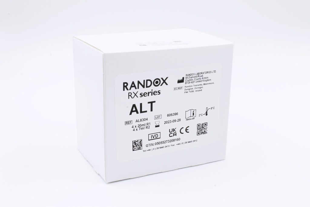 Reactivo ALT IFCC Rx. Randox (UK).
