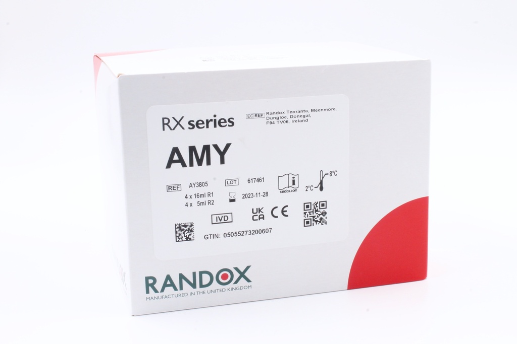 Reactivo para Amilasa Rx. Randox (UK).