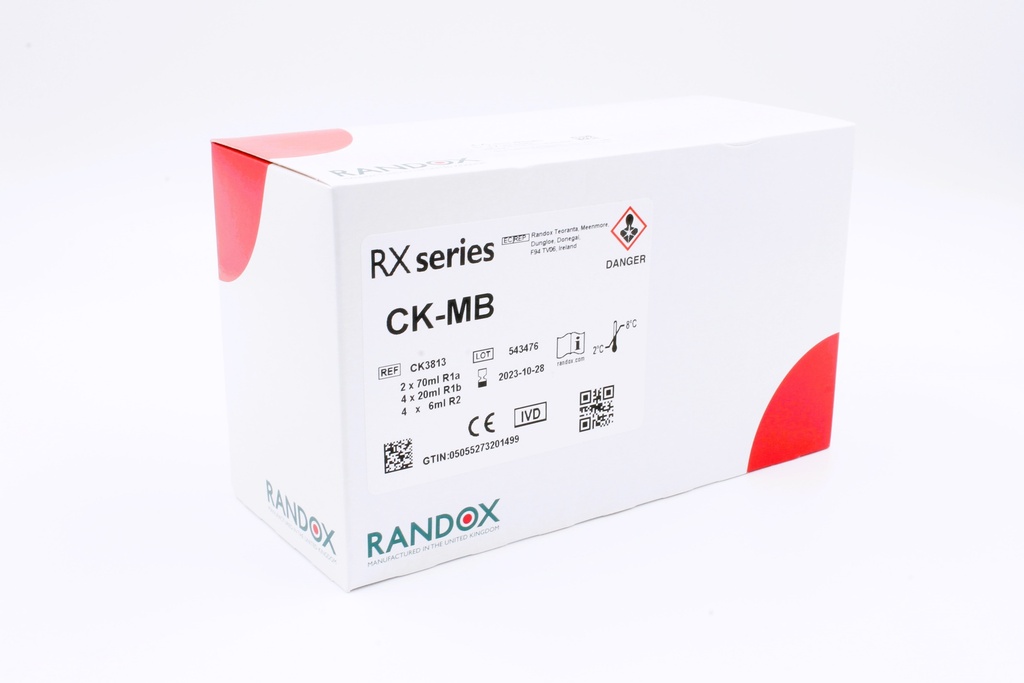 Reactivo para CK-MB Rx (DGKC) Randox (UK).