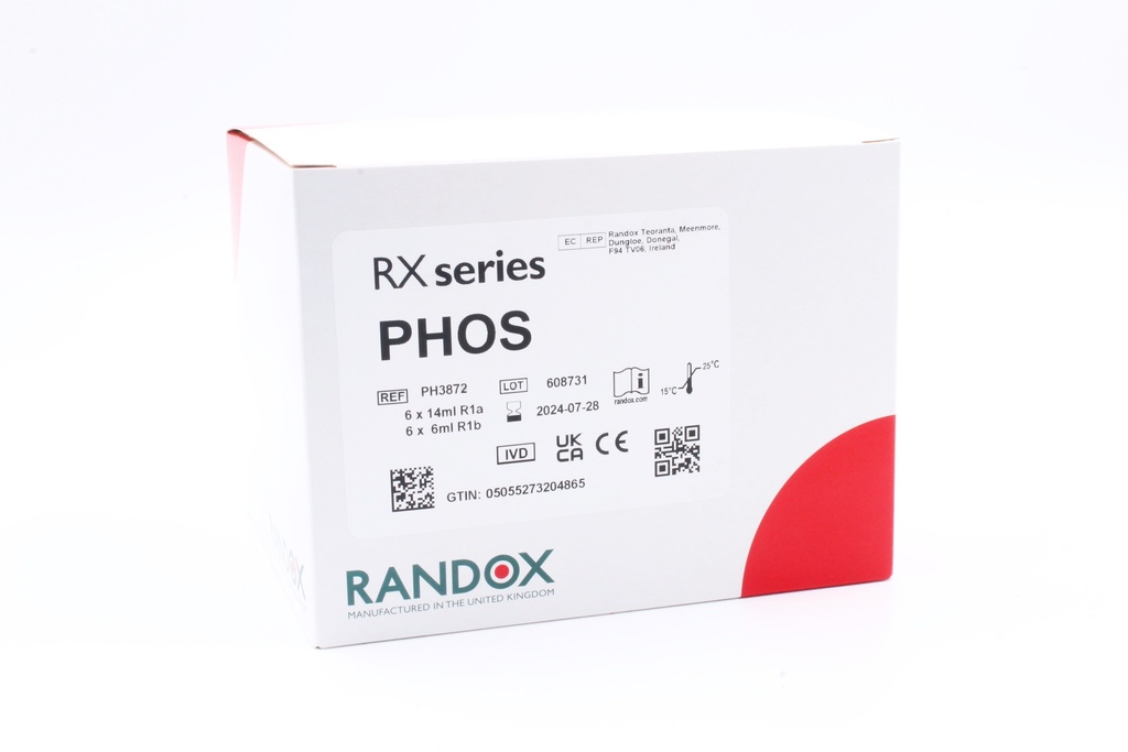 Reactivo para Fósforo Inorgánico Rx (UV, Líquido, Monoreactivo) Randox (UK)