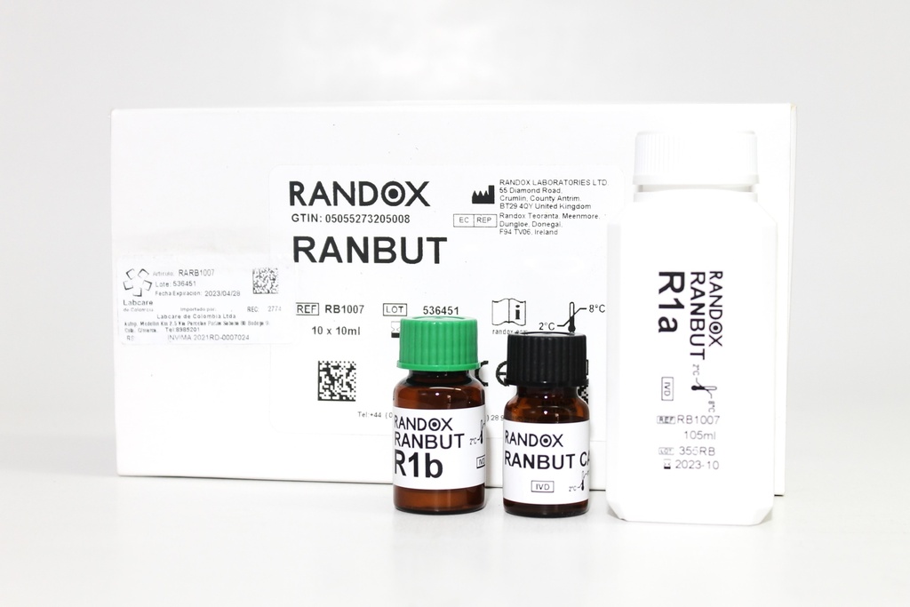 Reactivo para D-3-Hidroxibutirato. Randox (UK).