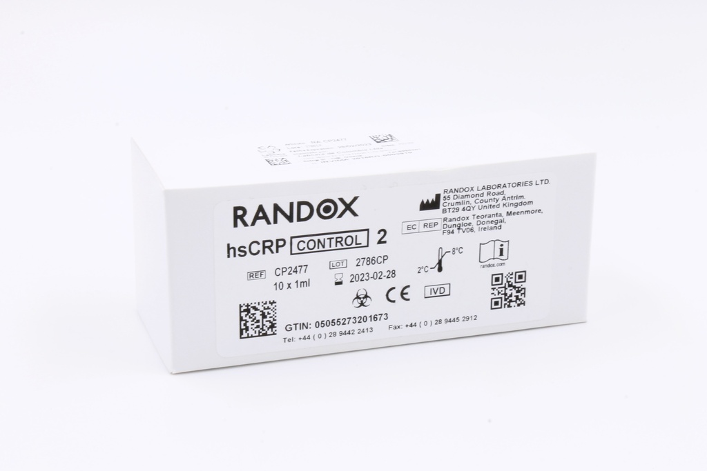 Control PCR Alta Sensibilidad Nivel 2 (LÍquido) Randox (UK).