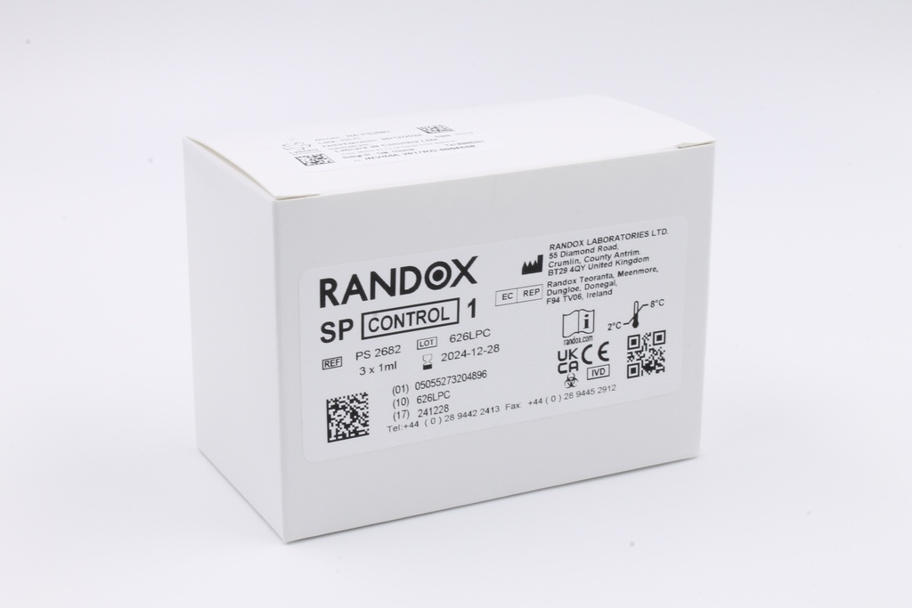 Control Proteínas Específicas Nivel 1 (Líquido). Randox (UK).