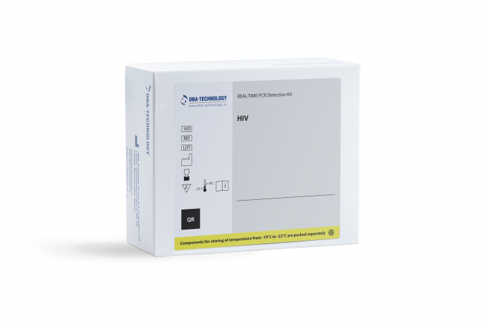 Kit de PCR para detección  del Virus de Inmunodeficiencia Humana. Strips 0.2х8. DNA Technology.
