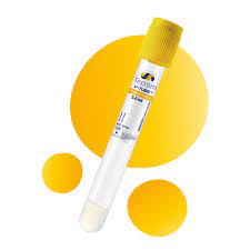 Tecrom Vtube™ Activador de Coágulo + Gel. 5.0 ml. 13*100 mm. Tapa Amarilla. Estéril