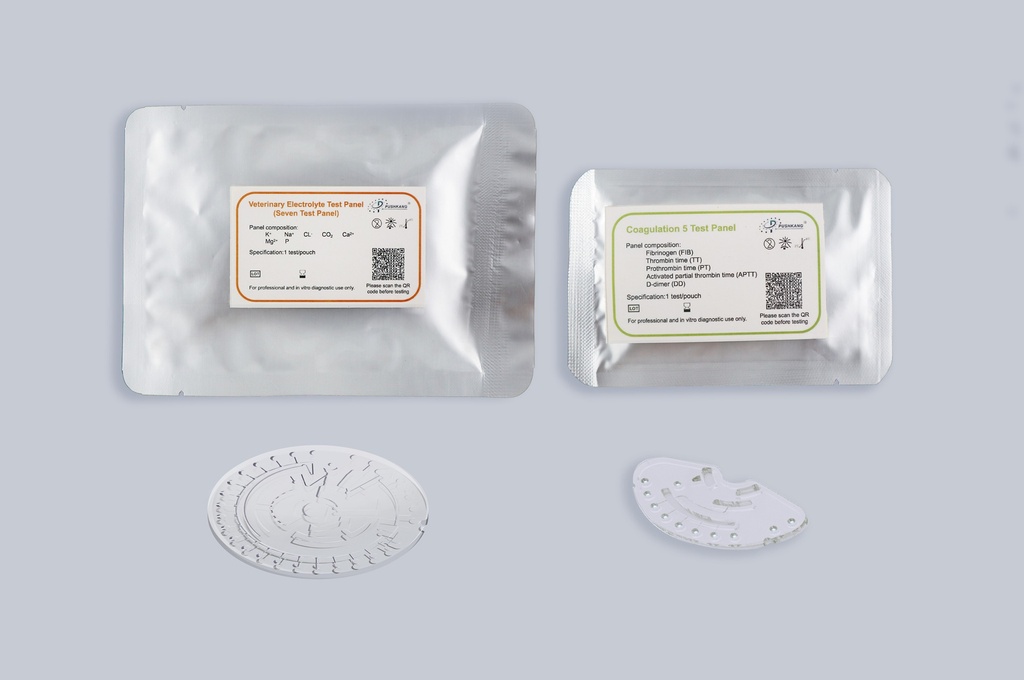 Panel Química Clínica Vet. MSC100V. Proteína Total, Albúmina,  Bilirrubina Total, ALT, ALP, CK, Amilasa, Creatinina, Urea (BUN), Colesterol Total, Glucosa, Calcio, Fósforo Inorgánico, *Globulina, *A/G, *BUN/Cr. Pushkang 