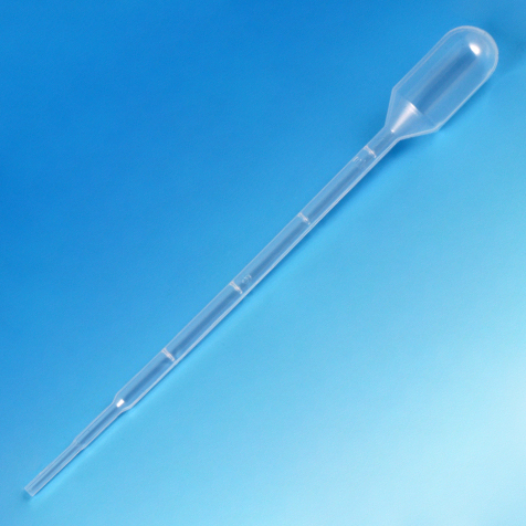 Pipeta de Transferencia (Pasteur) 3.0 ml. Graduada A 1.0 ml. 140 mm. Globe Scientific (USA).