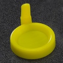 Tapa Amarilla Con Grip Sanitario para Tubos de Uroanalisis, 12 ml Globe Scientific (USA). 
