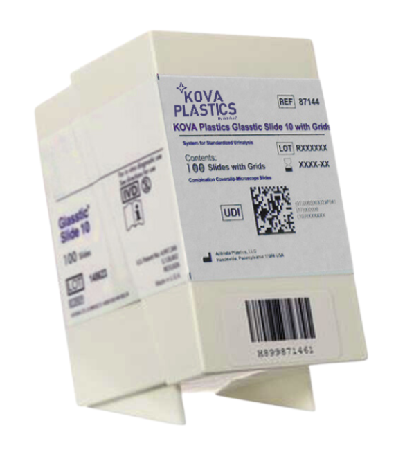 Lámina Múltiple Kova Glasstic 10 para Uroanalisis. Alltrista (USA)
