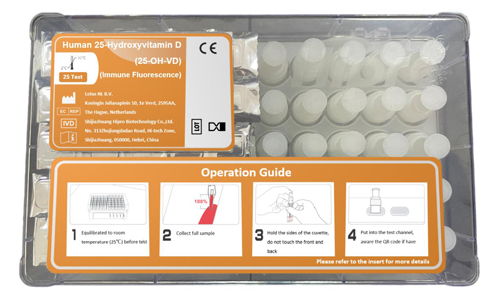 25-Hydroxy-Vitamin D Test Kit (Immune Fluorescence Detection Method) . Hipro Biotechnology