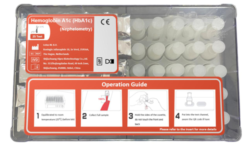 Kit test Glicohemoglobina (HbA1c). Hipro Biotechnology