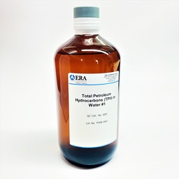 [ER 600CRM] Material de Referencia Certificado (CRM) para Hidrocarburos Totales de Petróleo (TPH) en agua residual, Rango de Medición: 20-200 mg/L (1). ERA (USA)