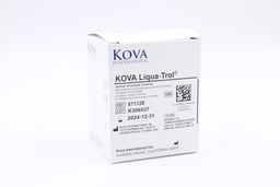 [HY 87112E] Control Tira Reactiva Orina, Kova Liqua Trol Nivel 1 (Anormal) y 2 (Normal). Incluye hCG. Kova (USA)