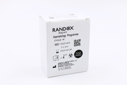 [RA RQ9140] Control de Calidad Externo (Ensayo de Aptitud) RIQAS Hematología. 11 Mensurandos. Rep. 30. Randox (UK).