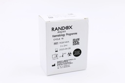 [RA RQ9140] Control de Calidad Externo RIQAS Hematología. 11 Mensurandos. Rep. 30. Randox (UK).