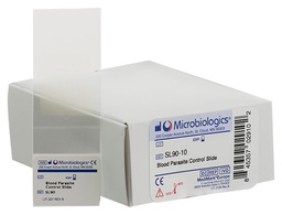 [MB SL90-10] Lámina QC Coloración Giemsa y Wright (Hemoparásitos). Microbiologics (USA).