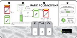 [ELM 23000] Rapid Polymyxin NP. Elitech Microbio (Francia). 