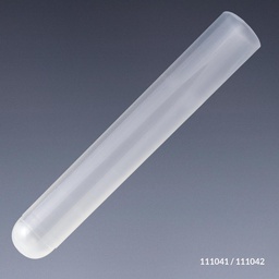 [GB 111041] Tubo PP, 16 X 100 mm (12 Ml), Sin Borde. Fondo Redondo. Globe Scientific (USA) 