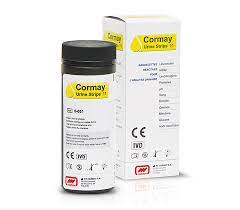 [CY X-943] Uri Tex Vet 10AC Tiras de Orina para Análisis Veterinario (URO, GLU, BIL, CET, GE, SANGRE, pH, PRO, NIT, LEU). Cormay.