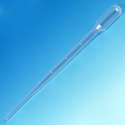 [GB 137040-S20] Pipeta de Transferencia (Pasteur) 5.0 ml Graduada a 2.0 ml. 155 mm. Globe Scientific (USA).