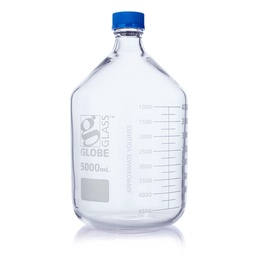 [GB 8105000] Botella para medios en vidrio 5000ml. Globe Scientific. (USA)  